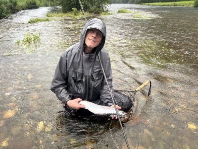 Endre med f�rste fisken i Svardal 2026
