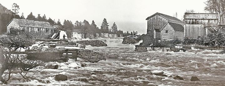 Eidselva Kviafossen rundt 1910